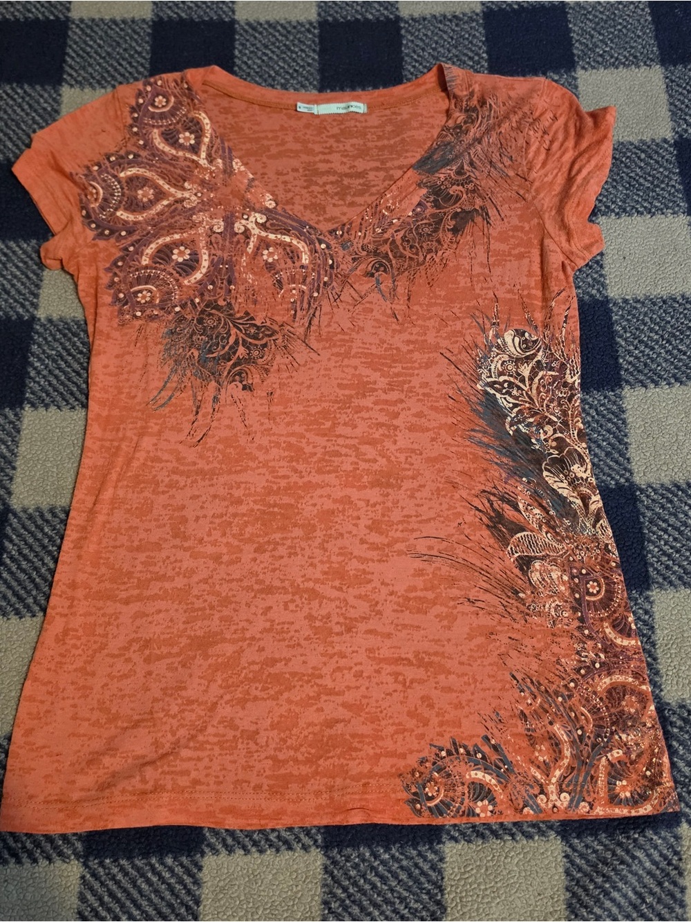 Y2k scene mcbling style maurices shirt